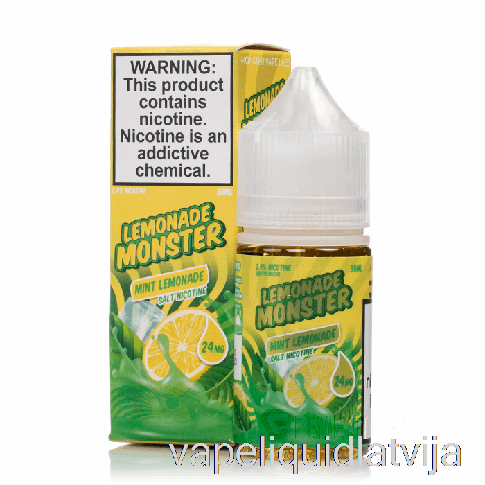 Piparmētra - Limonādes Monstru Sāļi - 30ml 24mg Vape šķidrums